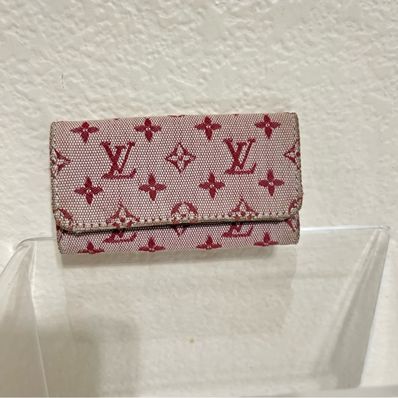Louis Vuitton mini Lin cherry key holder - Picture 1 of 9